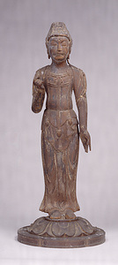 Standing　Kannon Bosatsu（Avalokitesvara） Wood