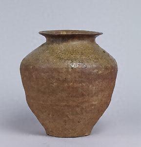自然釉壺