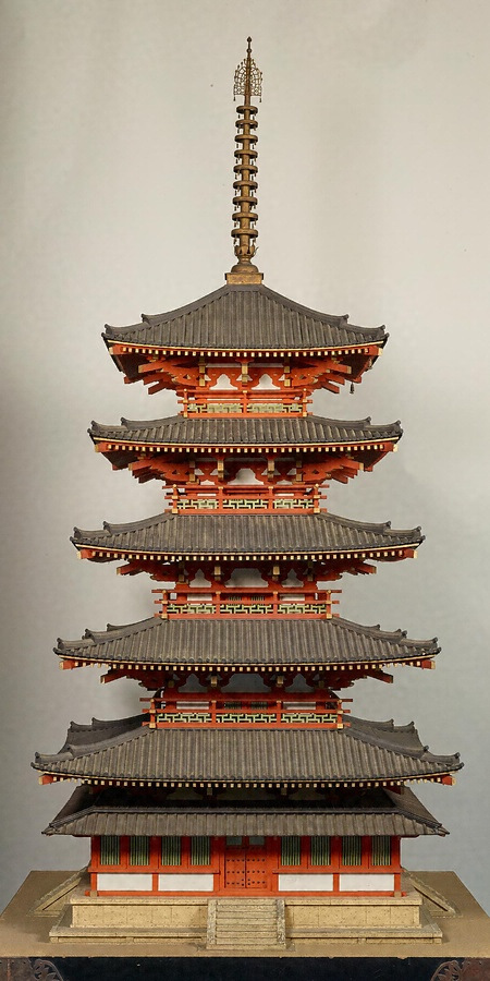 法隆寺五重塔模型 文化遺産オンライン