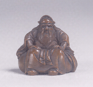 Toggle ("Netsuke") in the Shape of the Demon-Queller Zhong Kui
