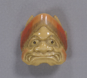 Toggle (&quot;Netsuke&quot;) in the Shape of a Demon Mask