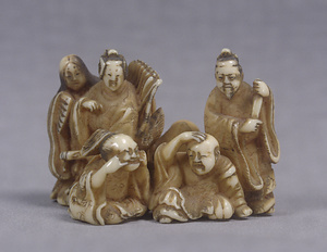 Toggle (&quot;Netsuke&quot;) in the Shape of the Six Immortal Poets