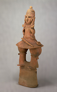 &quot;Haniwa&quot; (Terracotta tomb figurine) , Man in formal attire
