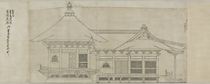 紅葉山常憲院様有徳様御霊屋惣絵図建地割《江戸紅葉山霊屋図》