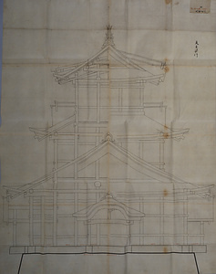 天守建地割妻平図