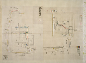 江戸城内上水及下水諸図