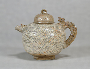 Ewer Buncheong ware, with stamped designs
