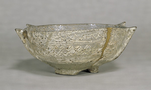 Ceremonial Vessel Buncheong ware with brush marks