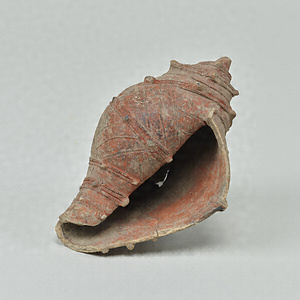 Conch-shaped Clay Object