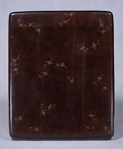 Box for Priest's Vestments Mount Penglai (Horai) design in [maki-e] lacquer