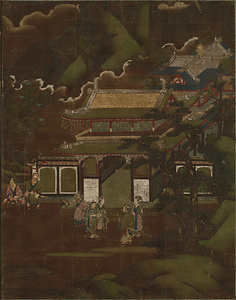 Four Sages on Mount Shang, and King Wen and Lu Shang