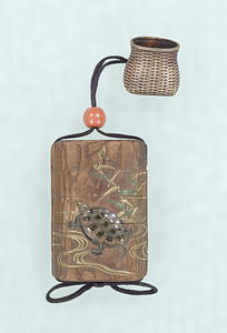 Case (&quot;Inrō&quot;) with Reeds and Tortoises