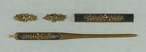 Set of Three Kinds of Sword Fittings with Phoenixes and Paulownias