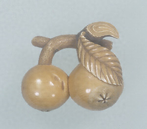 Toggle (&quot;Netsuke&quot;) in the Shape of Loquats
