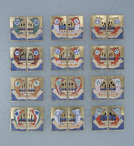 Karuta Playing Cards with Ship Banners