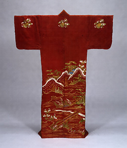 Robe (Kosode) with a Landscape of Arashiyama