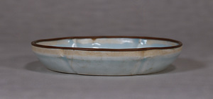 Bowl Celadon glaze with carved lotus pond
