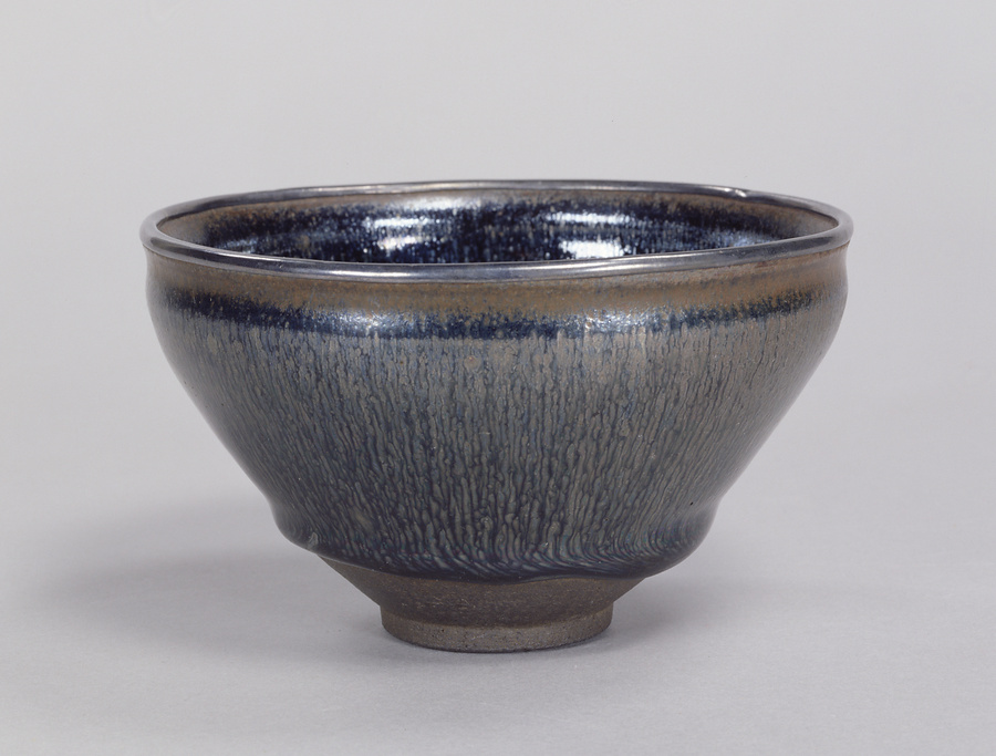 中国 南宋 建窯 兎毫盞 禾目天目茶碗 C R6465E 美術品