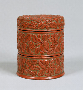 Stacked Box with Birds and Flowers
