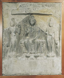 Buddha Triad in a Niche