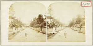 Yumedono Hall, Horyuji Temple Photographed during the 1872 survey