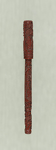Brush Handle with Pavilion and Figure