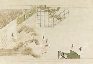 Scene from the Tale of Genji, Yugao Chapter