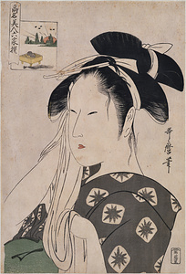 Renowned Beauties Likened to the Six Immortal Poets: Asahiya Goke