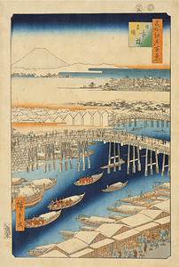 “Nihonbashi Bridge after Snow” from the Series "One Hundred Famous Views of Edo"