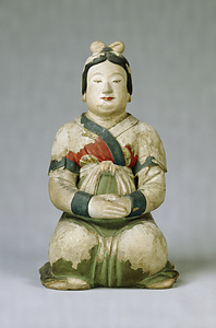 法隆寺塔本塑像（模造）  女子坐像