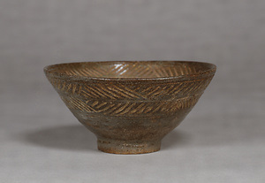 Tea Bowl, Horimishima type Known as Gento