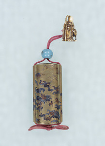"Inro" (Medicine case), Horse design in "maki-e" lacquer