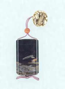 Case ("Inrō") with Feathers