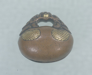 Toggle ("Netsuke") in the Shape of a Wooden Bell