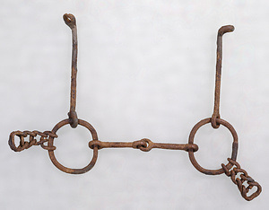 Horse Bit With ring cheekplates