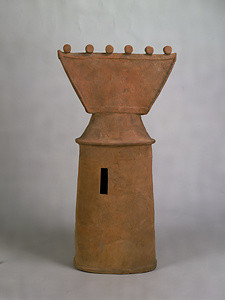 Haniwa (Terracotta tomb ornament), House with a hipped and gabled roof