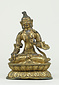 白色ターラー菩薩坐像