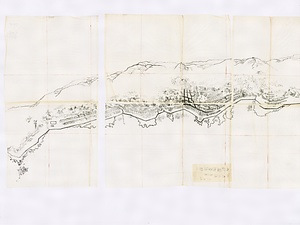 北海道測量図福山城付近図