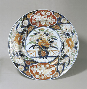 Large Dish with Flowers