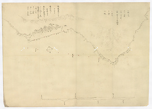 北海道福山付近図「一里四寸三分二厘縮図」