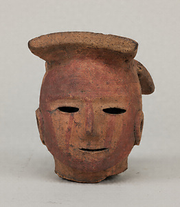 Head of Woman, Haniwa (Terracotta Tomb Figurine)