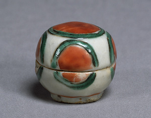 Incense Container with Red Roundels