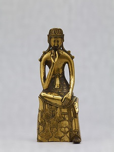 Seated Bosatsu (Bodhisattva) with One Leg Pendent