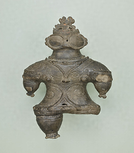 Clay Figurine (&quot;Dogū&quot;) with Goggle-Like Eyes