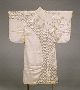 Long-Sleeved Robe ([Furisode]) with Gabions and Cloth