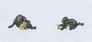 Menuki (Sword fittings), Monkey design