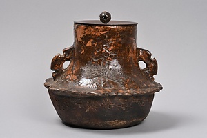 茶釜  ｢文化九壬申三月廾一日天昌山光源寺放下菴　於庇下謾製｣刻銘