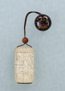Case (&quot;Inrō&quot;) with a Tiger and Willow