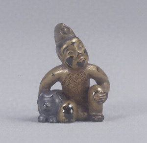 Toggle (&quot;Netsuke&quot;) in the Shape of a Child with a Dog