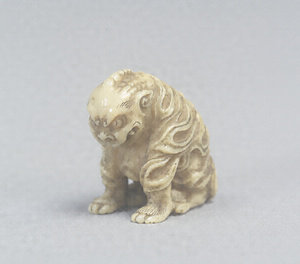 Toggle (&quot;Netsuke&quot;) in the Shape of a Mythical Bai Ze Beast